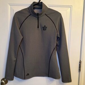 Adidas Gray Toronto Maple Leafs Pullover